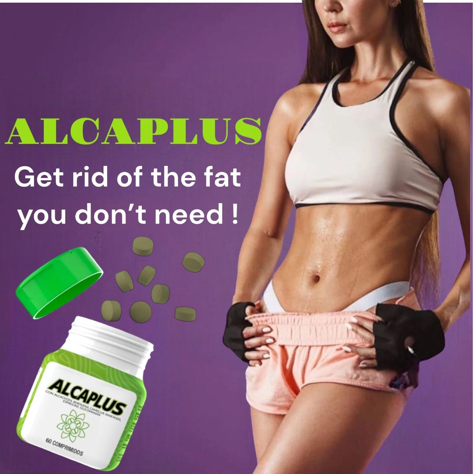 ALCAPLUS WEIGHT LOSS SUPPLEMENT /CONTROLS ANXIETY / MEN & WOMEN /NATURAL