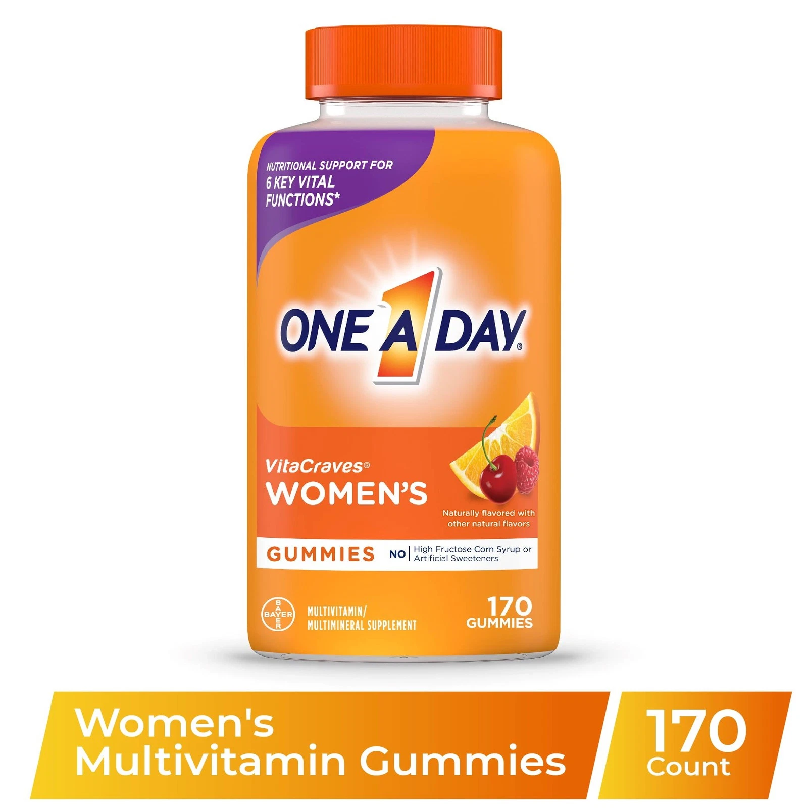 One a Day Women’s VitaCraves Multivitamin Gummies 170 Count