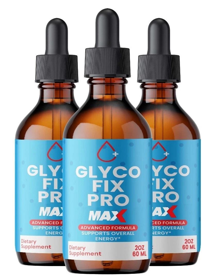 (3 Pack)Glyco Fix Pro MAX Blood Support Drops to Maintain Blood Levels