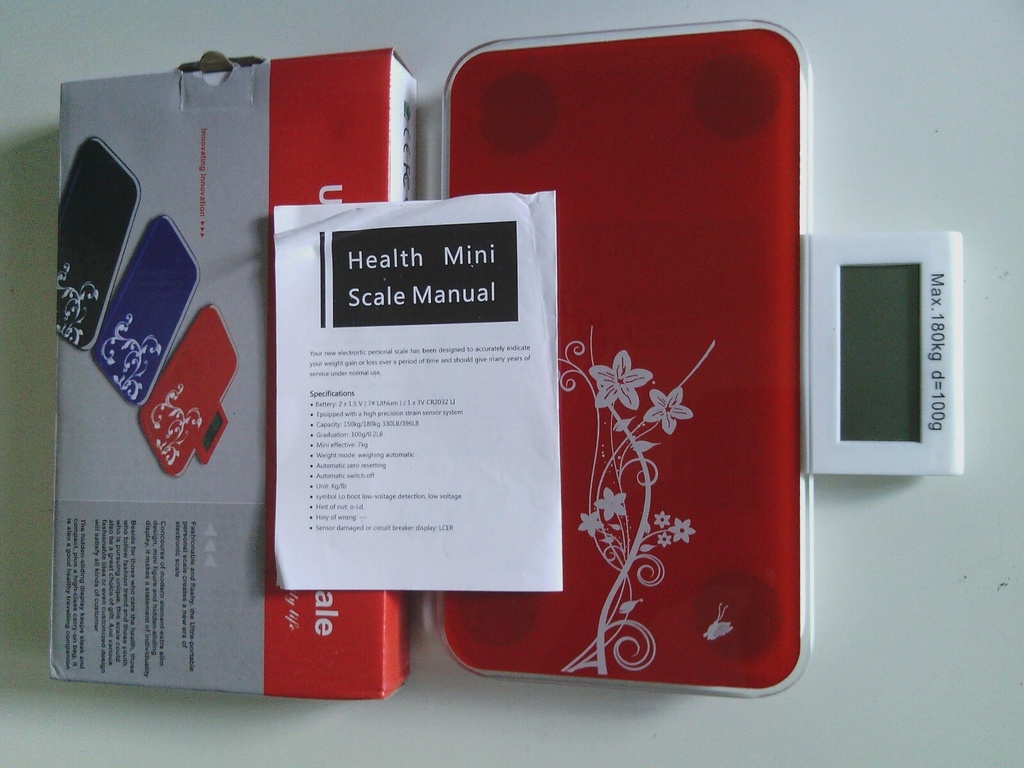 TOYE Ultra Portable Electronic LCD Digital Scale {Red}