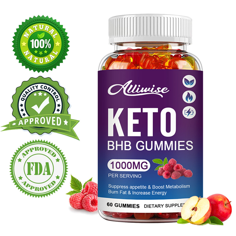 Alliwise Keto Gummies Ketone Advanced Weight Loss Fat Burner Dietary Supplement