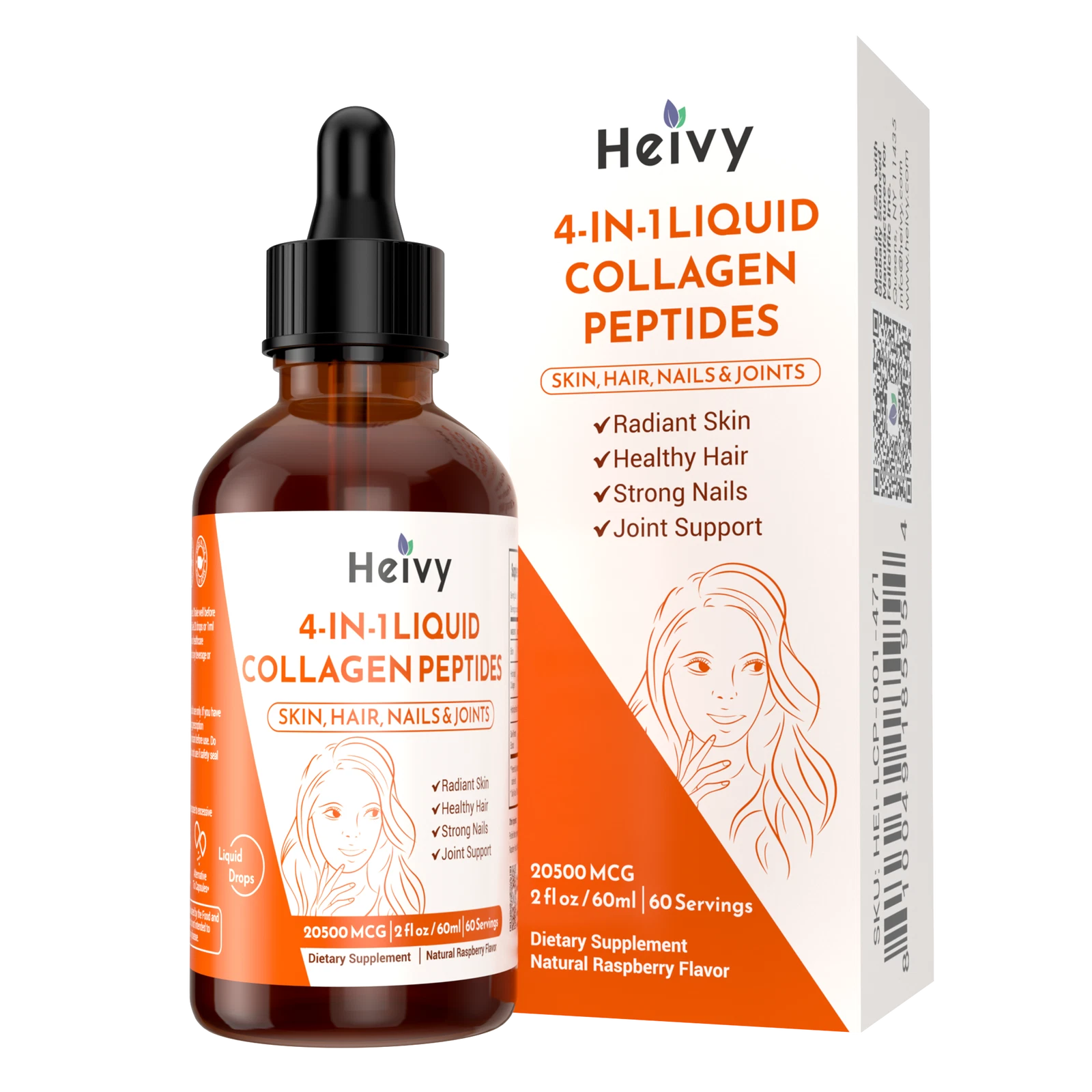 Heivy - 4-in-1 Liquid Collagen Peptides - HEALTH AND BEAUTY SUPPORT