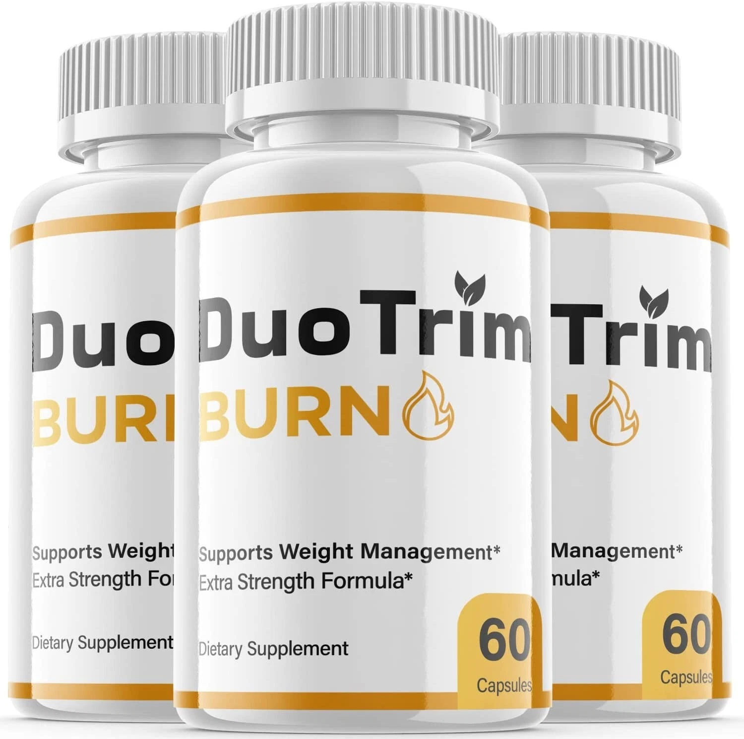 3 Pack - Duo Trim Burn Keto Pills - Duo Trim Burn Support Weight Loss - 180 Caps
