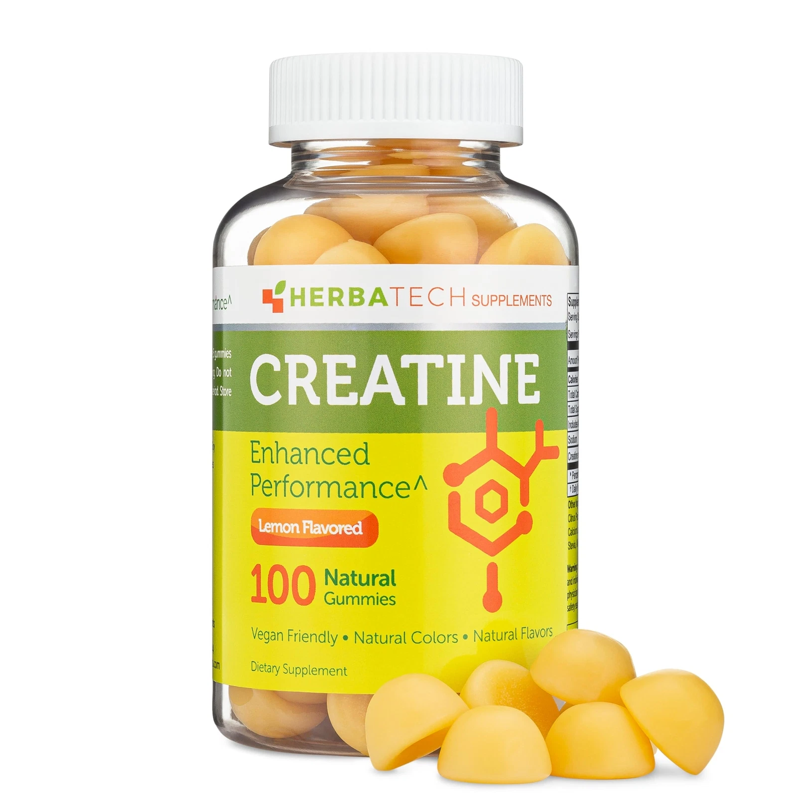 100 Gomitas Creatina Monohidratada Para Crecimiento Recuperación Fuerza Muscular