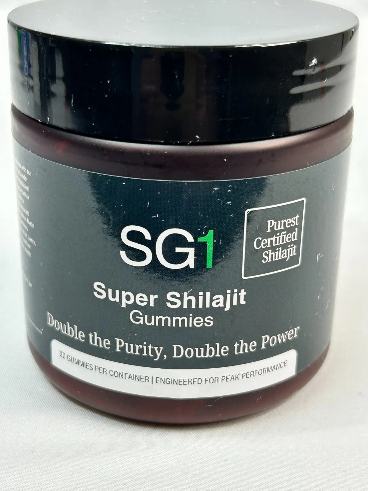 SG1 SUPER SHILAJIT DOUBLE PURITY & POWER BOOST ENERGY SUPPLEMENT - 30 GUMMIES