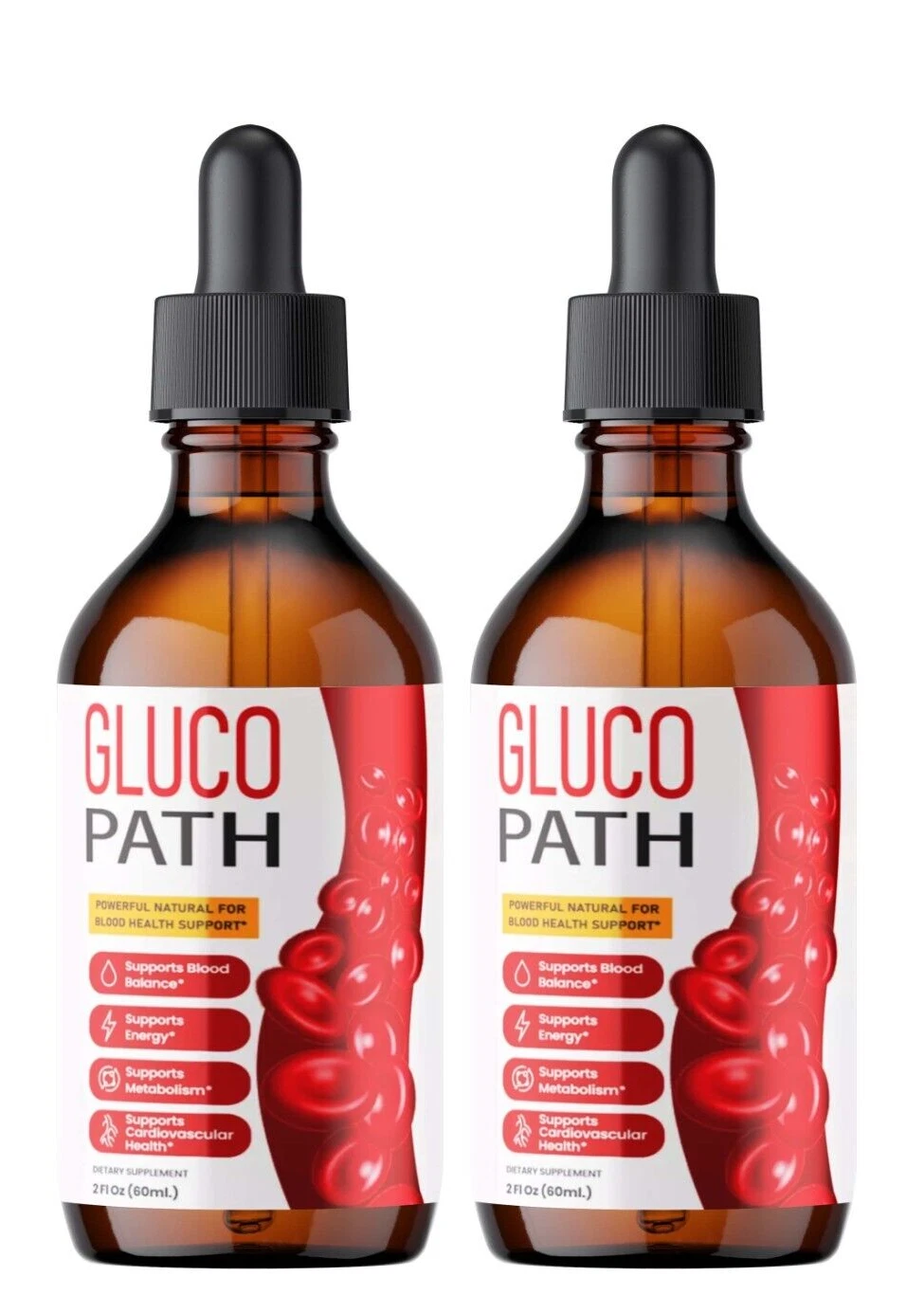 (2 Pack) Gluco Path Blood Support Drops Advanced Vitamin Formula Supplement