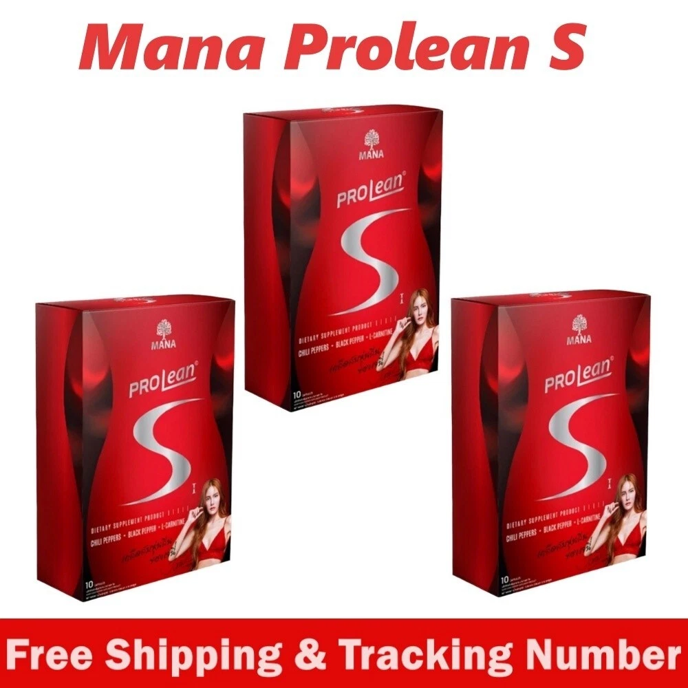 3x MANA Prolean S Excess Fat Burn Slim Control Hunger Natural Dietary Supplement