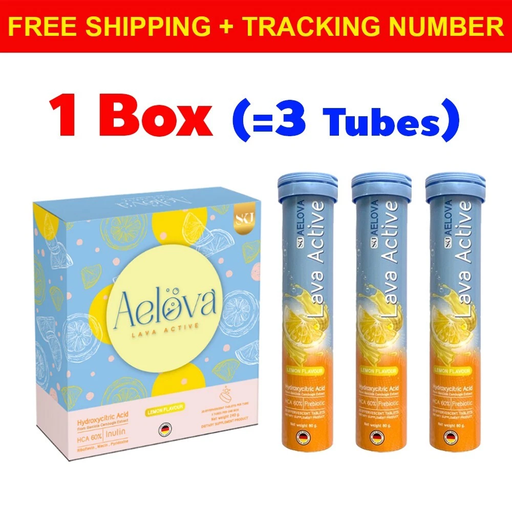 1Box Aelova Lava Active Weight Control Dietary Supplement Effervescent Tablet