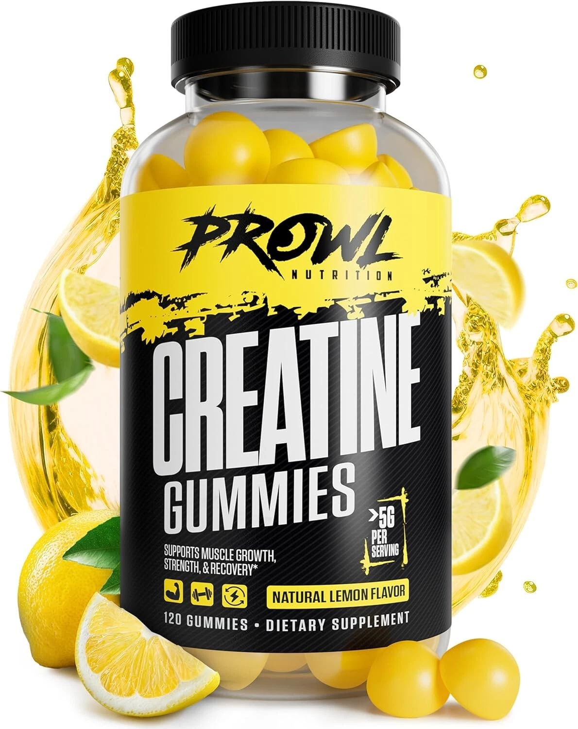 Creatine Monohydrate 5g Gummies with Vitamin B12 & Bacopa Monnieri - 120 Gummies