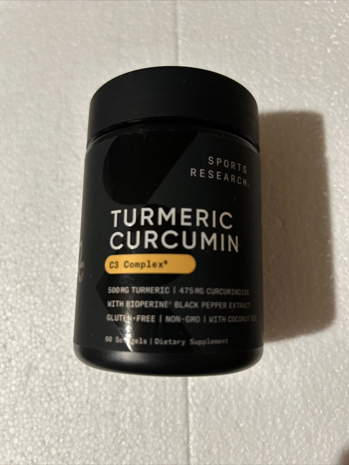 Sports Research C3 Complex Turmeric Curcumin - 500mg - 60 Softgels