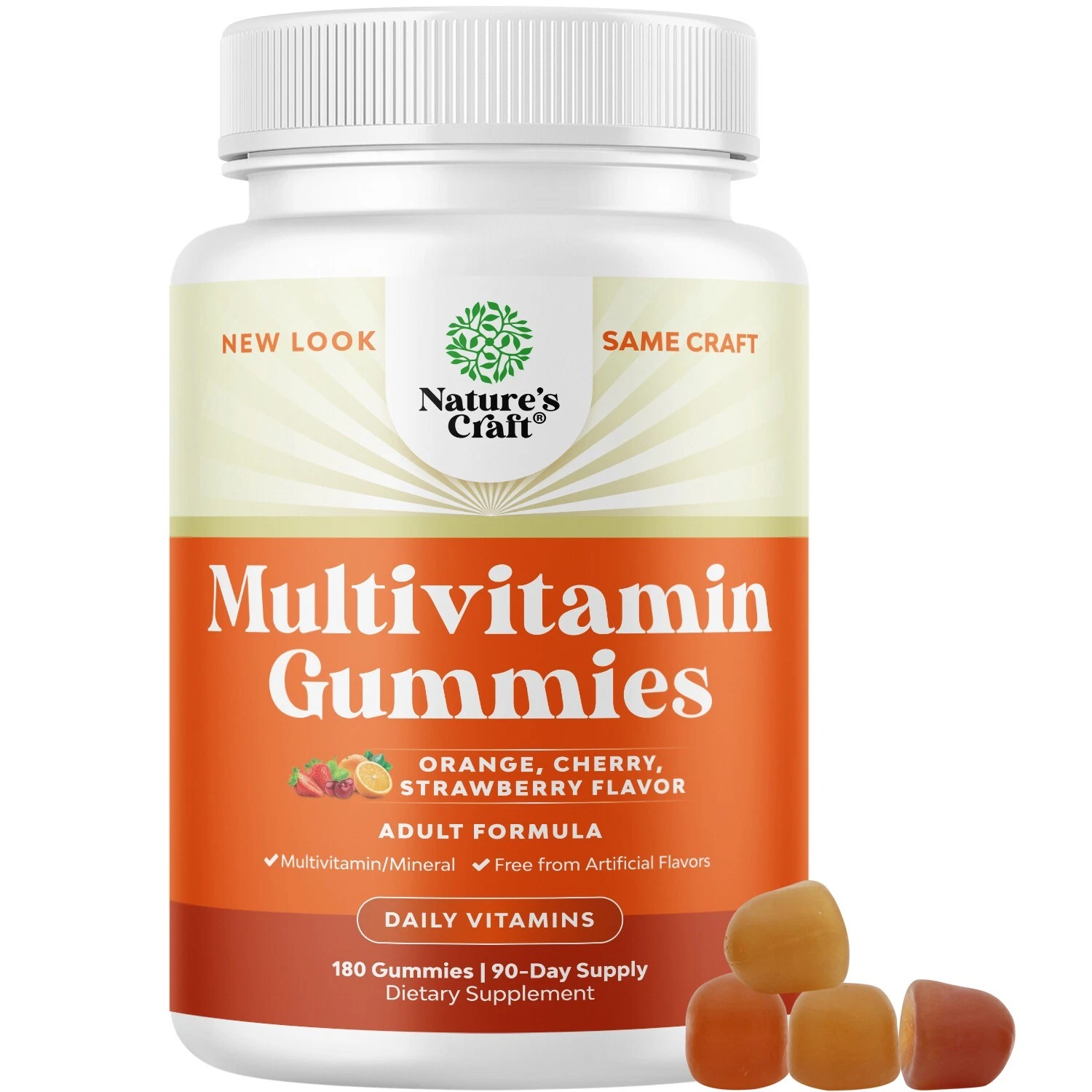 Potent Daily Multivitamin Gummies for Adults - Wellness Blend of Vitamin D A C E