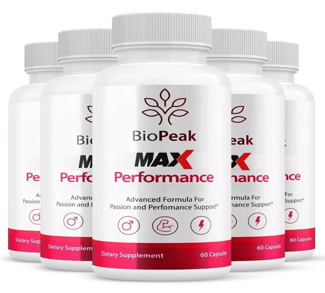 (5 Pack) Biopeak MAX for Men, Bio Peak MAX Advanced Male Support Pills