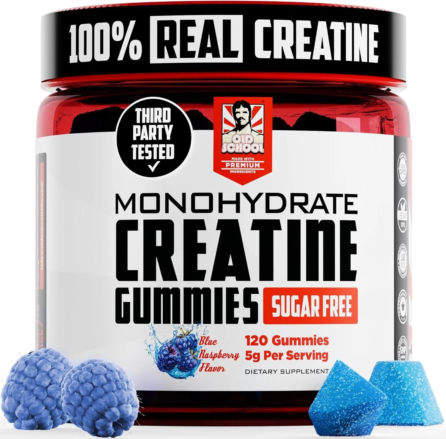 Old School Labs Creatine Monohydrate Gummies -5g per Serving Best Creatine 11/26