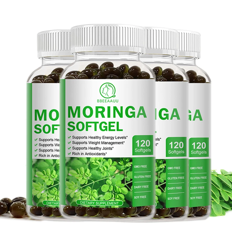 120Capsules Moringa Leaf Organic Extract 1000mg Serving 100% Pure Immune Support