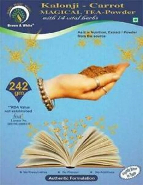 DR .SHALINI Brown & White Kalonji-Carrot Magical Tea-Powder 242 g