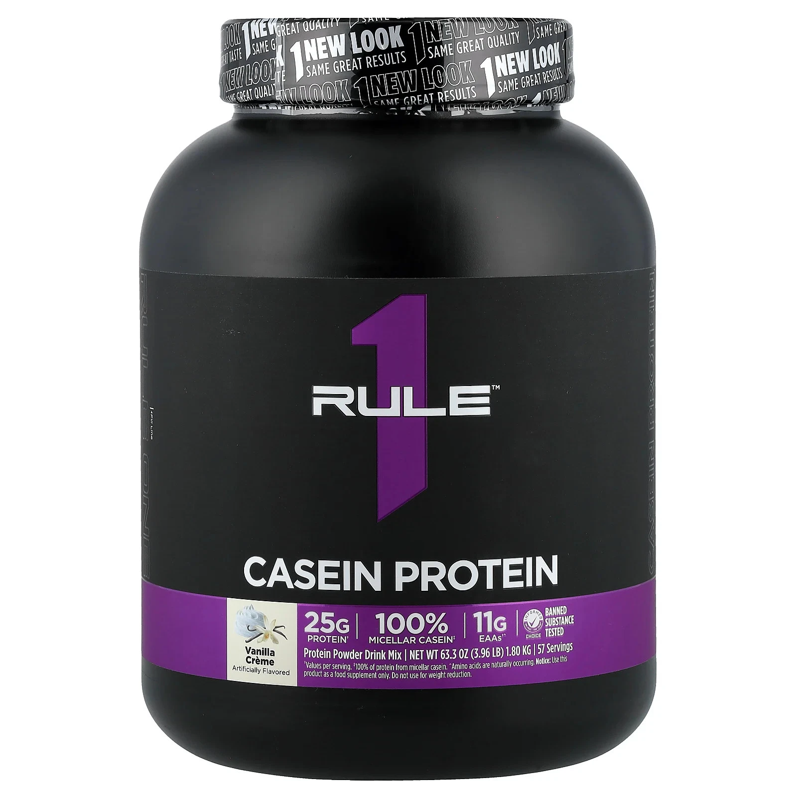 Casein Protein, Vanilla Creme, 3.96 lb (1.8 kg)