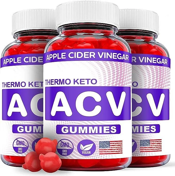 (3 Pack) Thermo Keto ACV Gummies Weight Loss - 180 Gummies