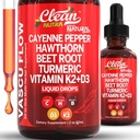 Cayenne Pepper Supplement Liquid Drops + Hawthorn Berry
