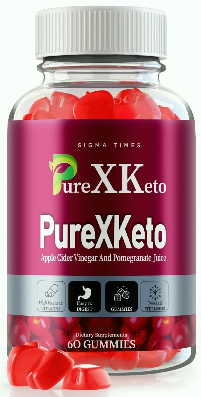 Gomitas para bajar de peso PureXKeto para derretir grasa obstinada y aumentar la energía 60ct