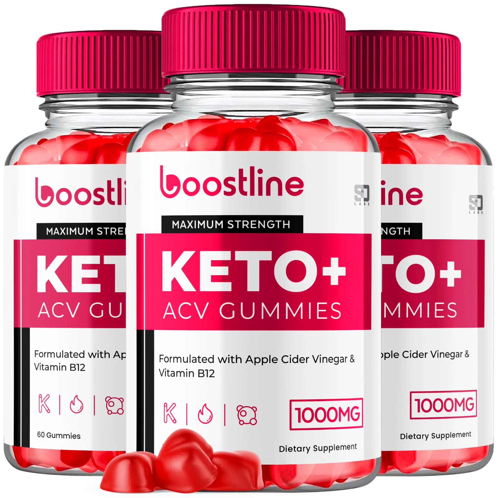 (3 Pack) Boostline Keto, Boost Line Keto ACV Weight Loss Gummies (180 Gummies)