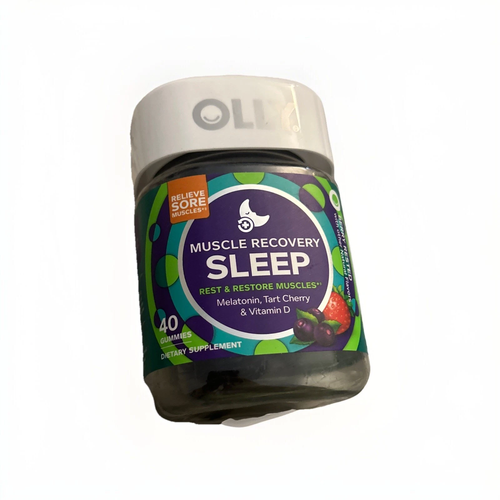 Muscle Recovery Sleep, Berry Rested, 40 Gummies 08/25+