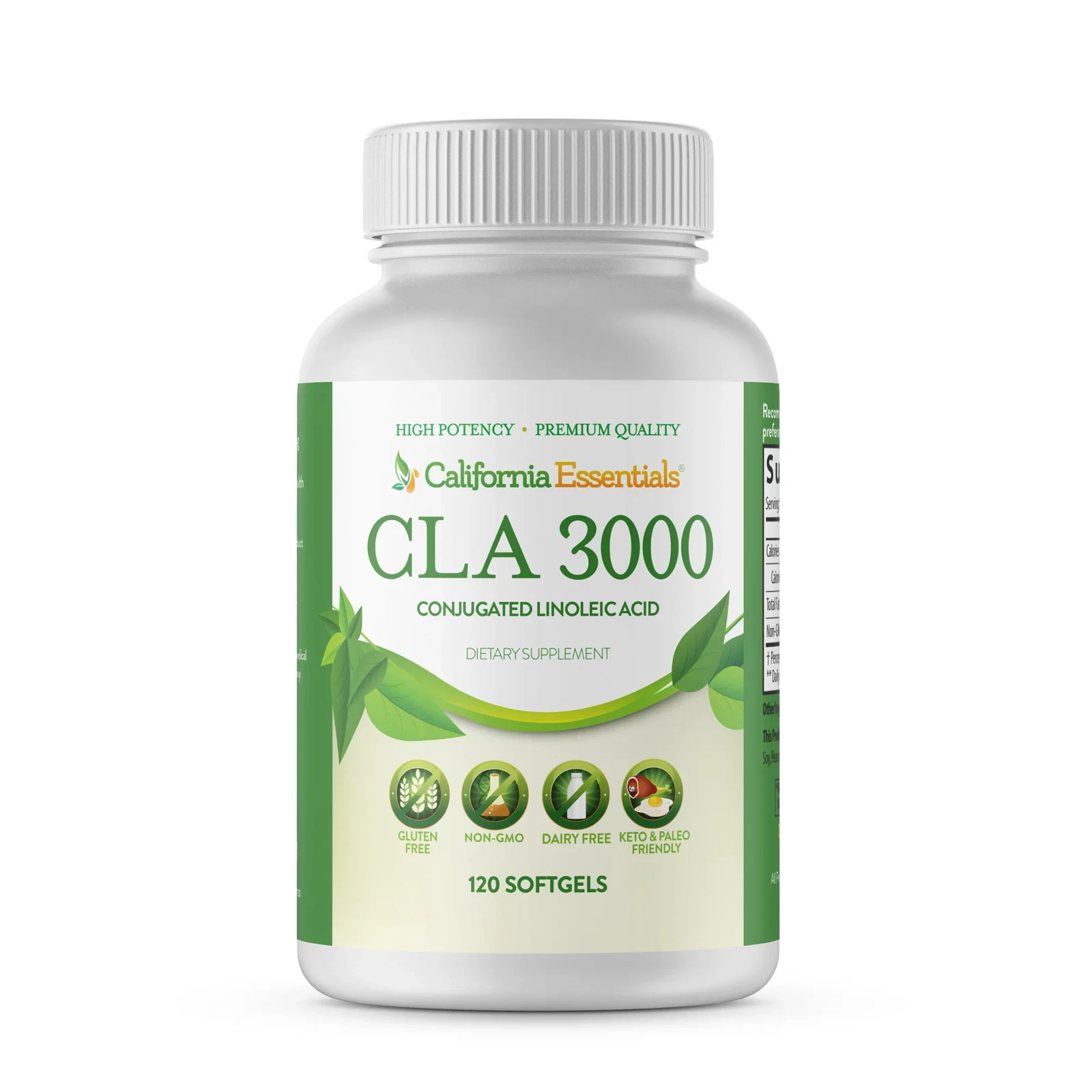 CLA 3000 Natural Weight Loss Exercise Enhancement Increase Lean Muscle Mass