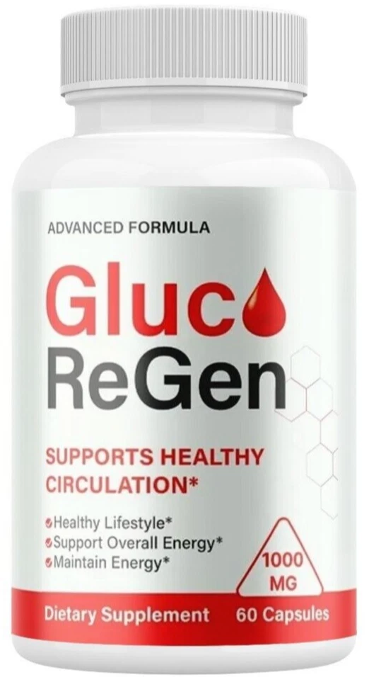 (1 Pack) Gluco Regen Blood Sugar Balance Support, Advanced Blood Health Capsules