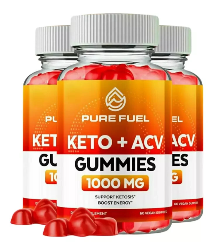 Pure Fuel Keto ACV Gummies Weight Management Supplements (180 Gummies) 3-Pack