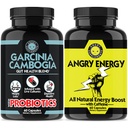 Probiotics Gut Health with Garcinia Cambogia + Angry Energy Weight Loss 2 Pack