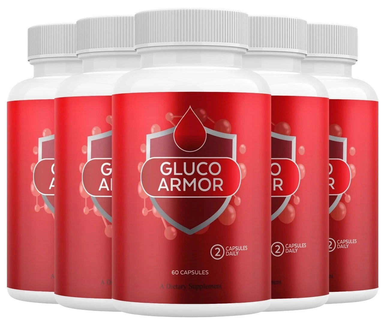 Gluco Armor Advanced Blood Support Natural Glyco Formula Supplement ( 5 Pack )