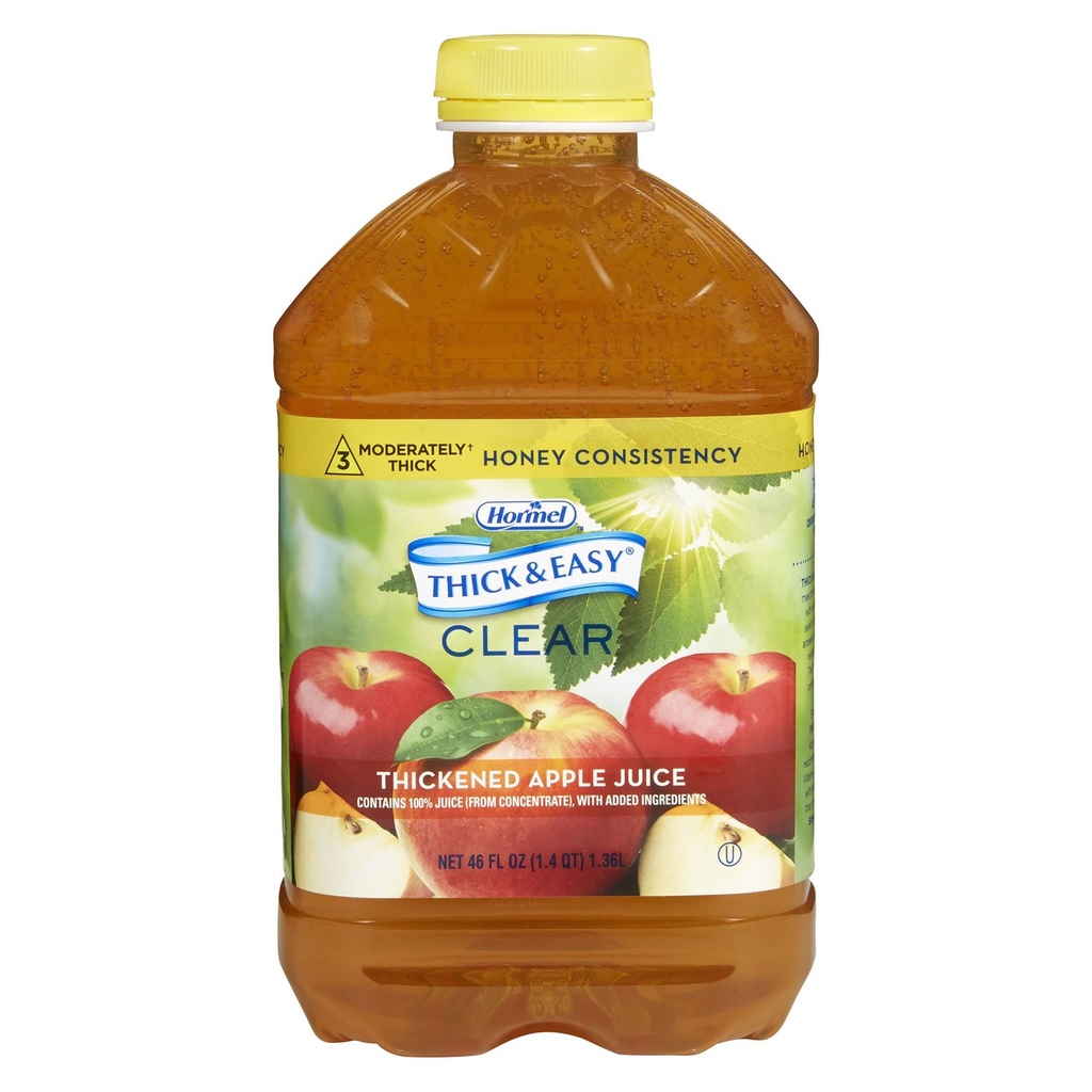 Thick & Easy Thickened Beverage Apple 46 oz. Bottle 6 Ct