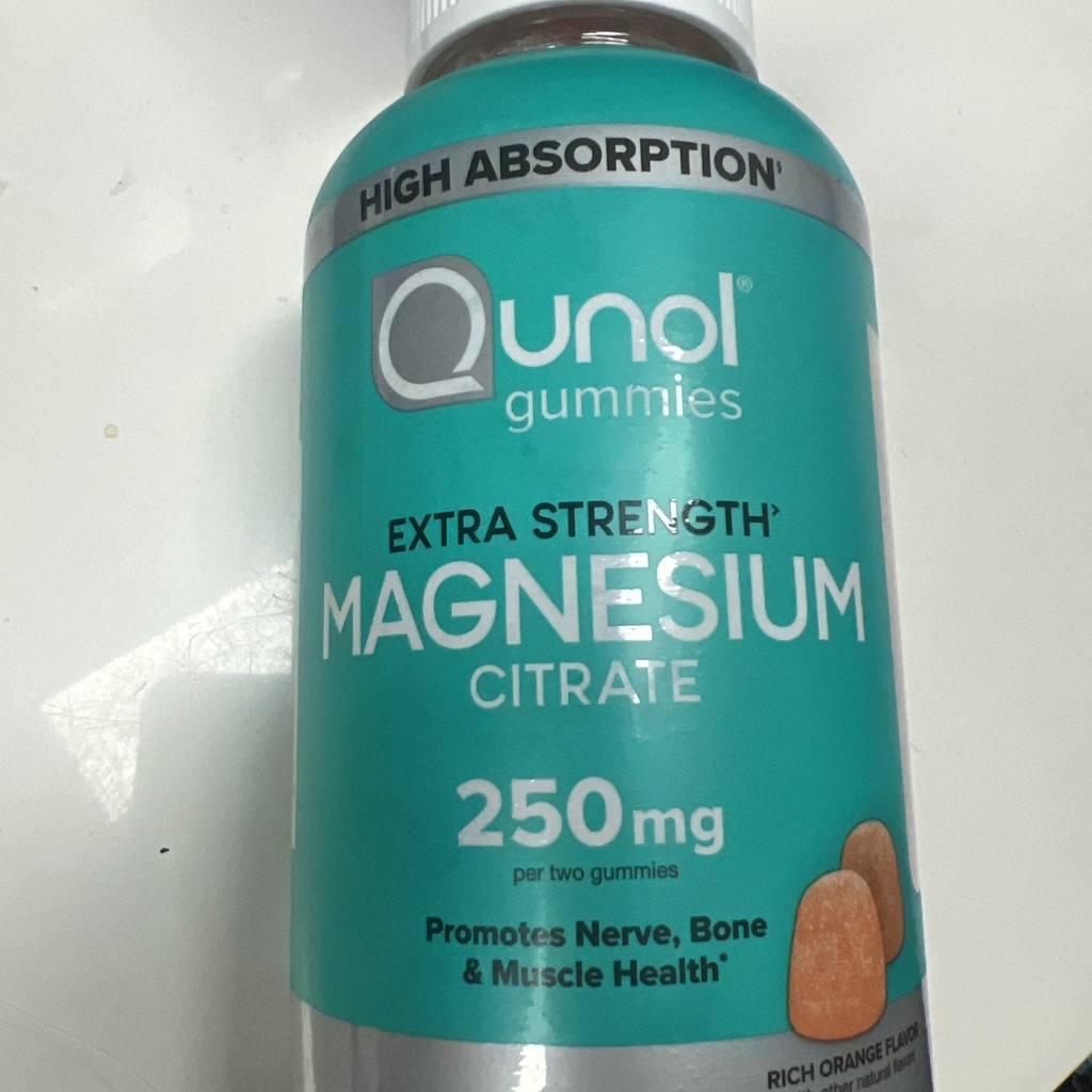 Qunol Magnesium Gummies 250mg – Extra Strength – 150 Count – Exp 10/26 – Sealed