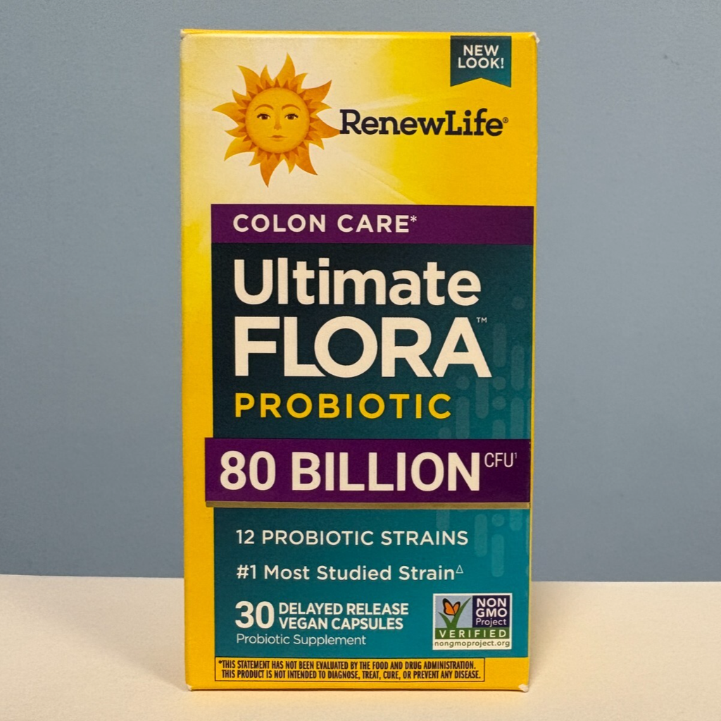 Renew Life Ultimate Flora Colon Care Probiotic Supplement 30 Capsules EXP 1/2027