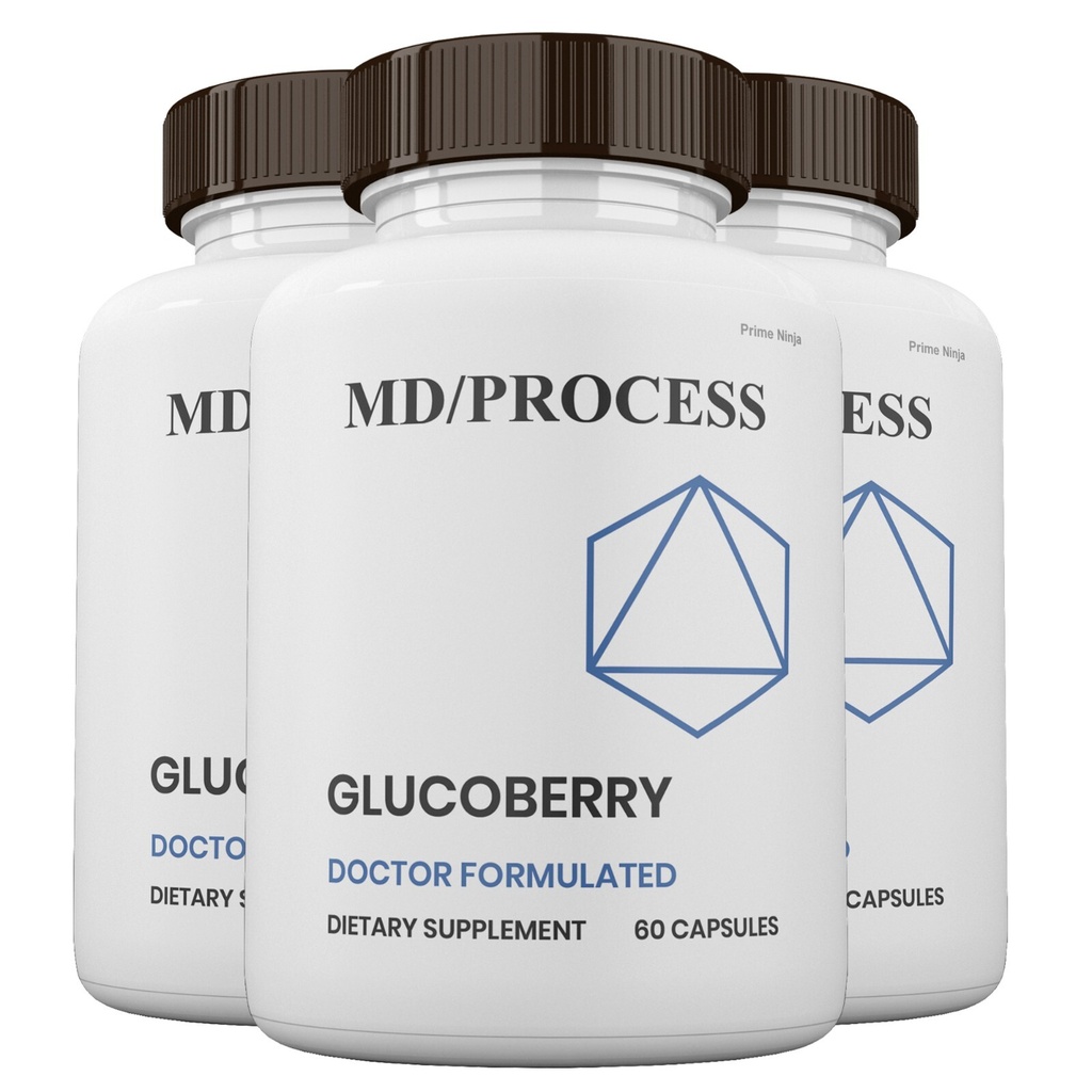 Glucoberry Blood Sugar Support Formula MD/Process, Gluco berry (3 Pack)