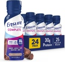 (24 Pack) Ensure COMPLETE Chocolate Nutrition Shake, Meal Replacement, 10 Fl Oz