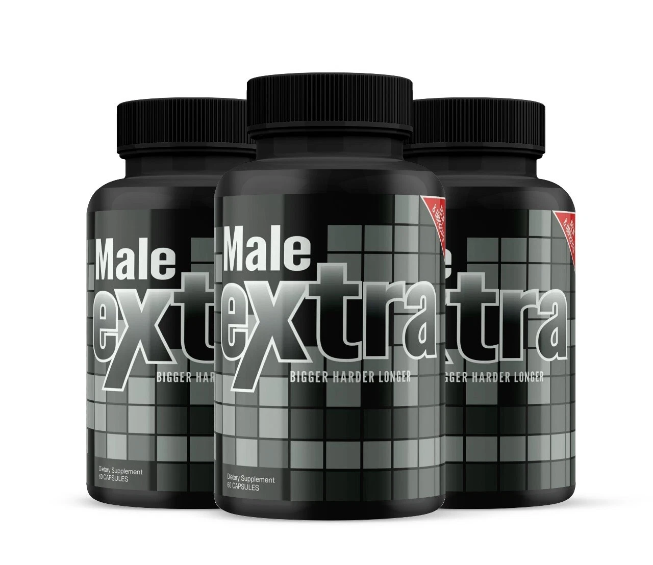 (3 Pack) Male Extra Virility Supplement, MaleExtra for Energy and Growth