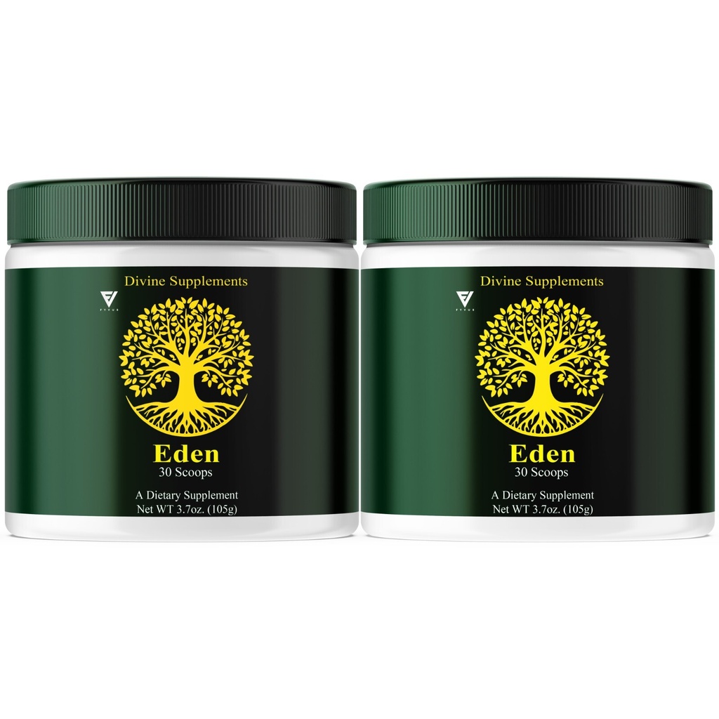 (2 Pack) Eden Powder EdenPowder Maximum Strength Wellness Supplement (7.4oz)