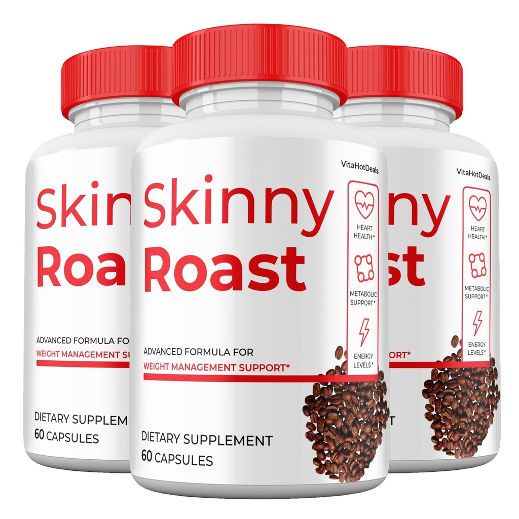 Skinny Roast Capsules, Max Strength Formula, Skinny Roast Supplement (3 Pack)
