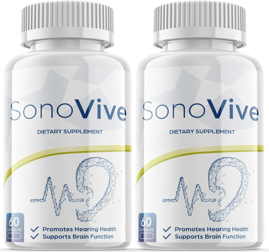 2-Sonovive Hearing Health Supplement Pills,Tinnitus Support for Ear Structures