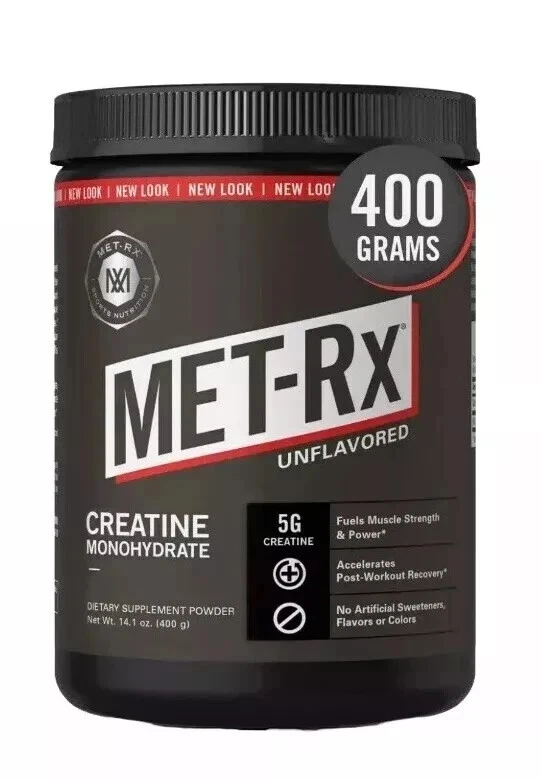 Met-RX Met RX Unflavored Creatine Monohydrate Powder 14.1 oz EXP 01/2026