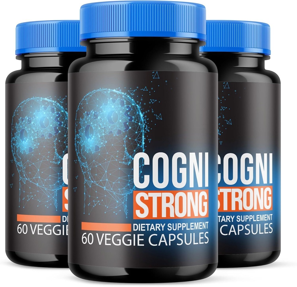 Cognistrong Pills - Cogni Strong Nootropic Supplement For Brain Health - 3 Pack