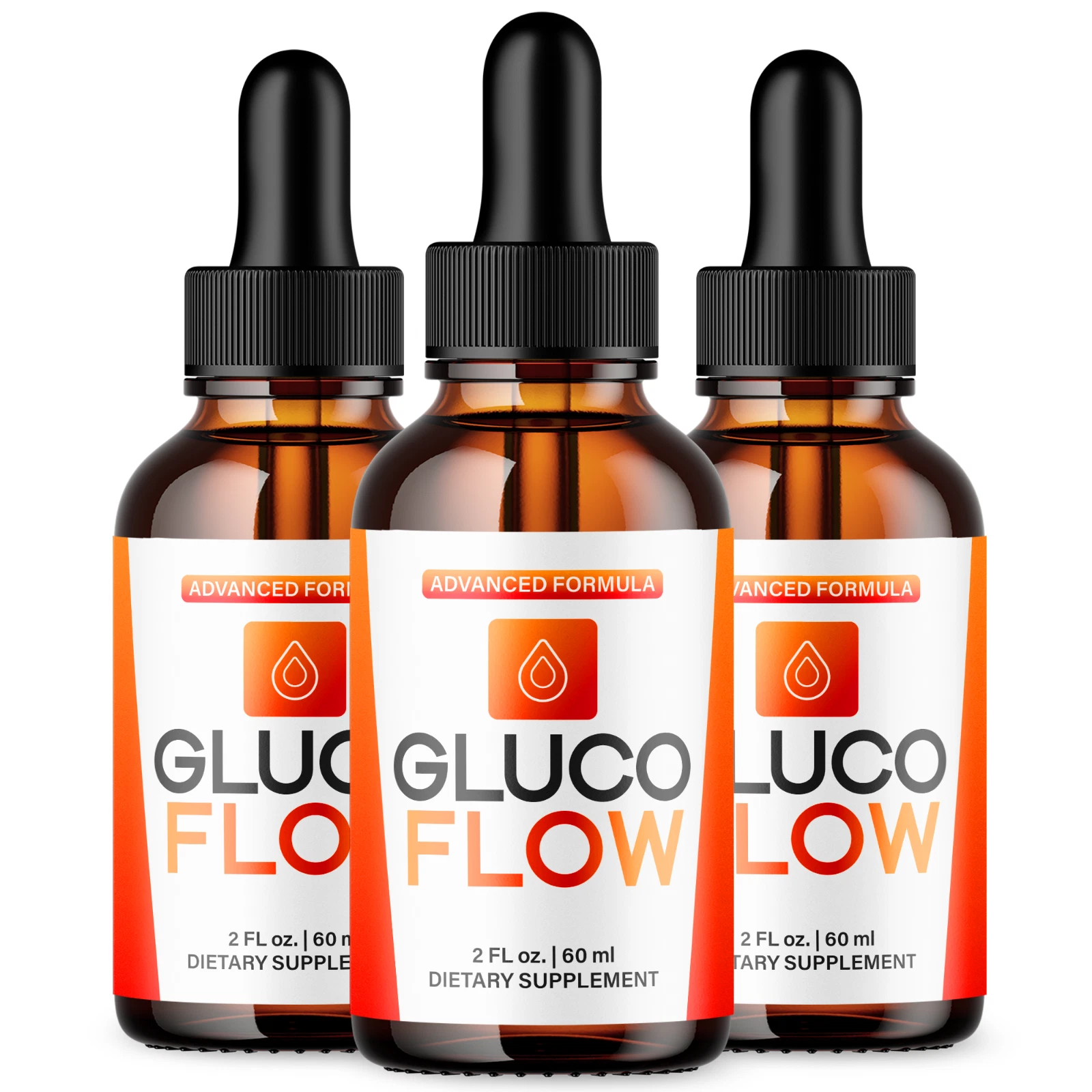 Gluco Flow Drops Advanced Formula Vitamin Supplement All Natural 180 Servings