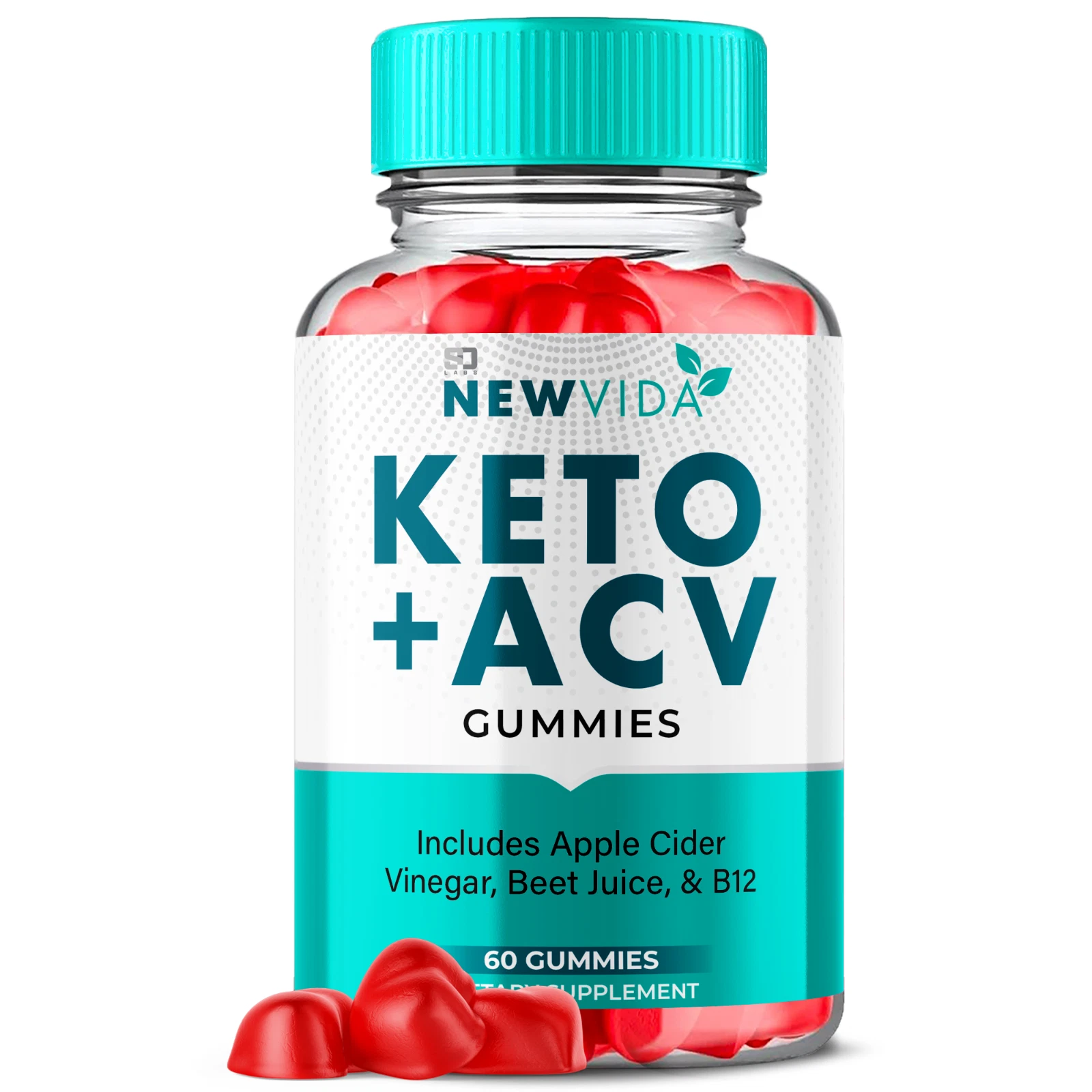 New Vida Keto, New Vida Keto ACV Weight Loss & Fat Burn Gummies (1 Pack)