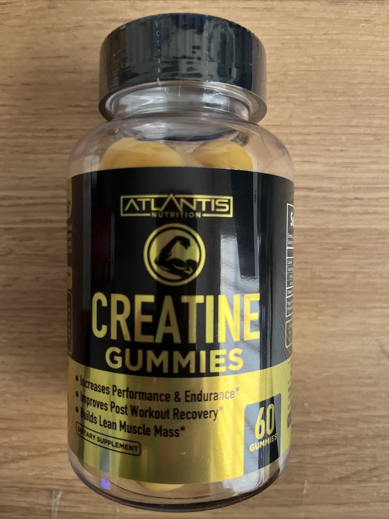 Creatine Monohydrate 60 Gummies -4 per serving EXP 11/25 NEW