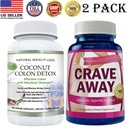 Coconut Colon Detox Pills Weight Loss & Crave Away Appetite Control Supplement