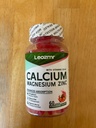Leozmr Calcium Magnesium & Zinc + Vitamin D Gummies 60 Ct Strawberry