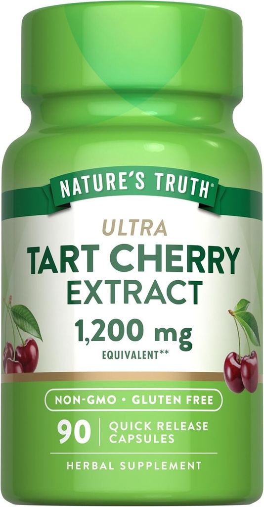 Nature's Truth Ultra Tart Cherry Extract Capsules 1200 mg 90 ea (Pack of 2)