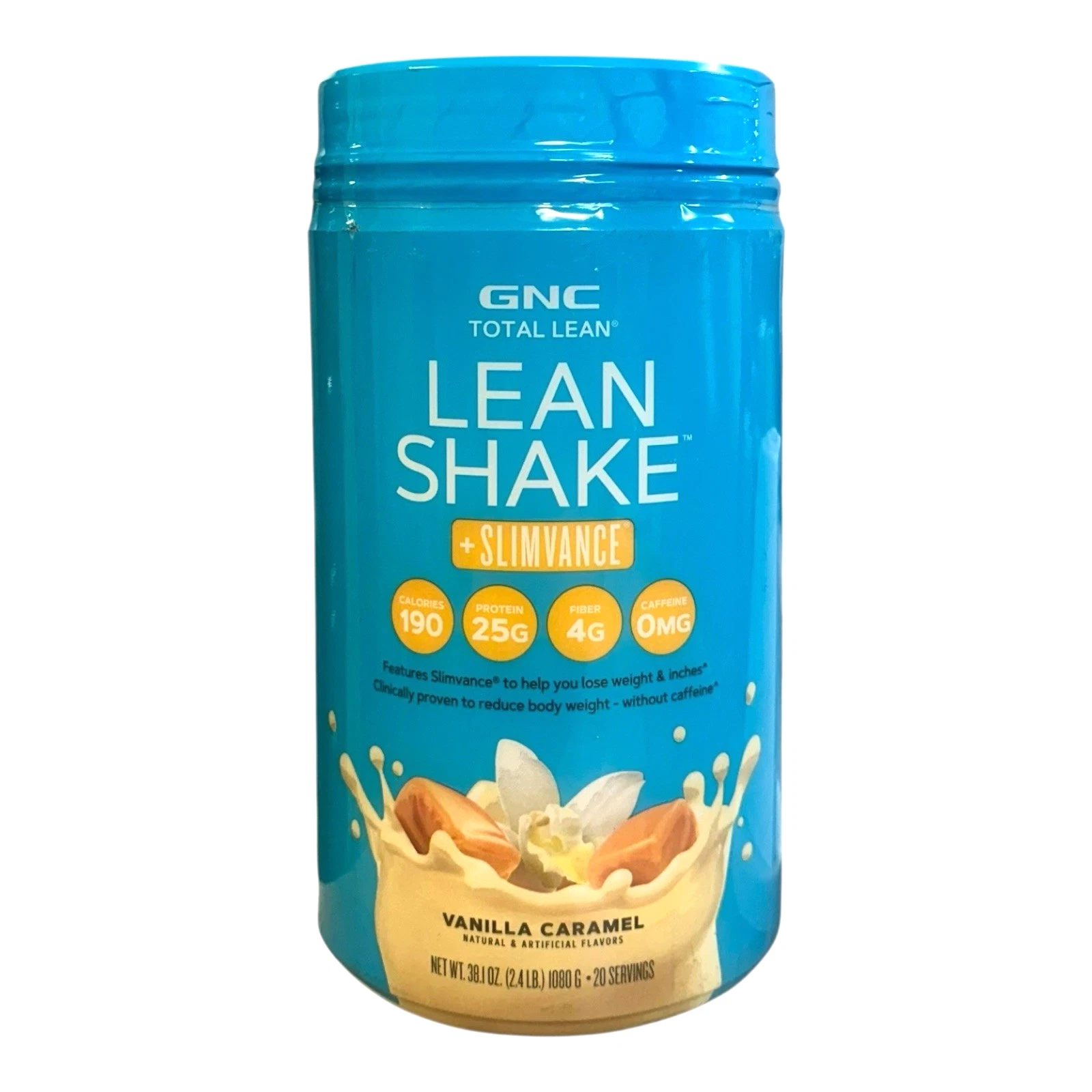 GNC Total Lean Shake with Slimvance | Caffeine-Free Protein for Weight Manage