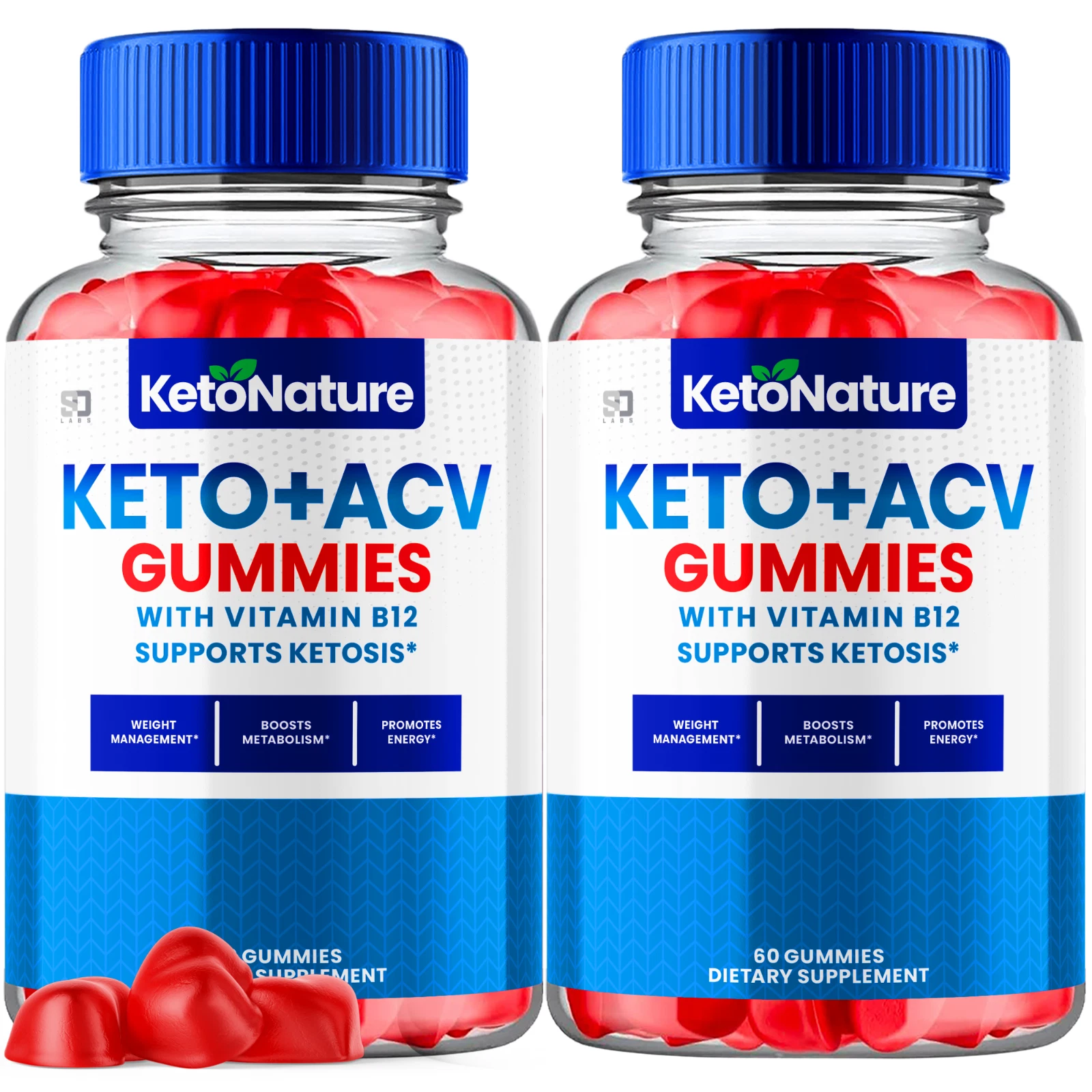 (2 Pack) Keto Nature ACV Gummies - For Weight Management & Healthy Body - 120ct